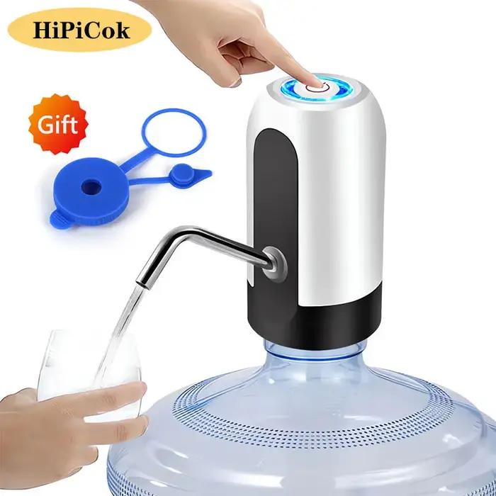 HiPiCok – pompe à bouteille d'eau, distributeur d'eau de 19 litres, chargeur USB, pompe à eau électr