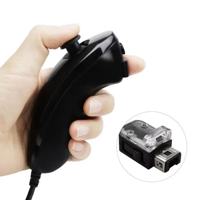 Accessoire de jeu Dahchuck filaire pour manette de jeu Nintendo Wii poignée incurvée manettes de jeu USB pour multijoueurs occasions spéciales