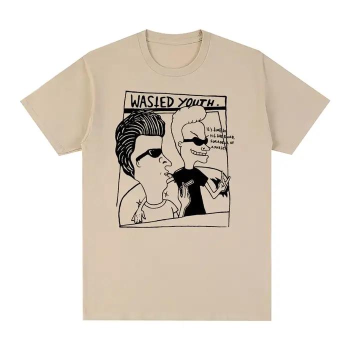 Beavis Butthead Vintage T-shirt unisexe nouvelle mode coton hommes