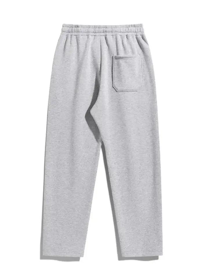 Pantalon de sport à coupe régulière pour homme, pantalon à jambe droite, cordon de serrage, ceinture