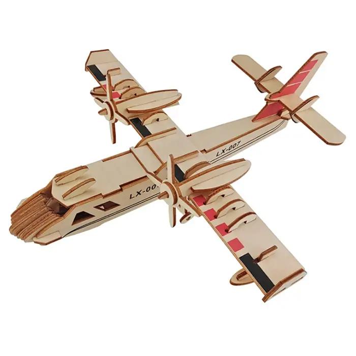 Kit de Puzzle de chasseur 3D en bois