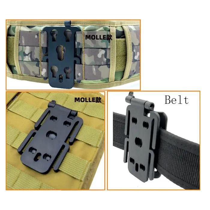 VULPO – plaque de fixation molle tactique, plate-forme d'adaptateur Molle pour fixer la pochette Mol