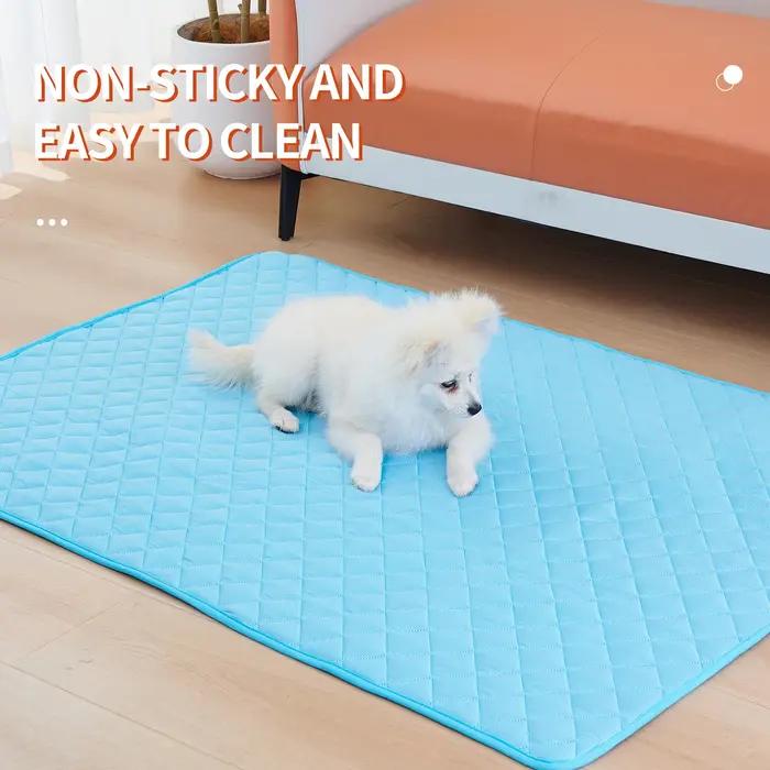 Tapis d'entraînement imperméables lavables pour chiens chiots et chiens âgés incontinents tapis de lit en polyester pour chiens matelas de repos imperméable et lavable pour chiots chiens accidents nocturnes