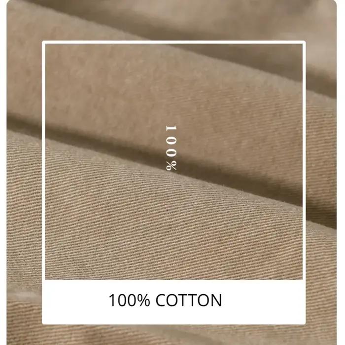 Pantalon cargo rétro 100% coton pour chasse confortable - Style streetwear loose printemps/automne