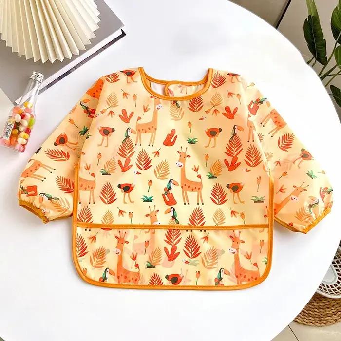 Bavoirs pour bébés de 0 à 3 ans, mignon, coloré, dessin animé, imperméable, pour manger, enfants, de