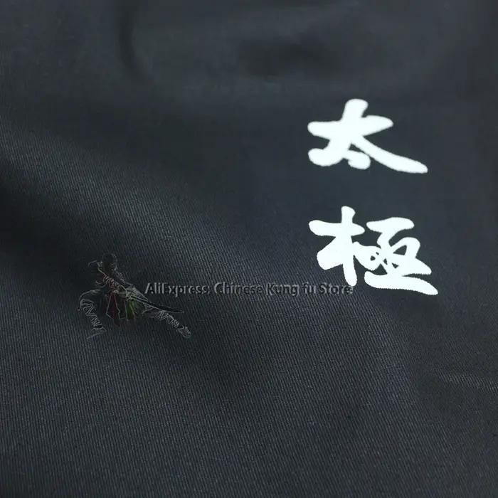 Pantalon de Tai Chi Kung Fu en coton noir, pour Wushu, arts martiaux, Wing Chun, Qigong, méditation