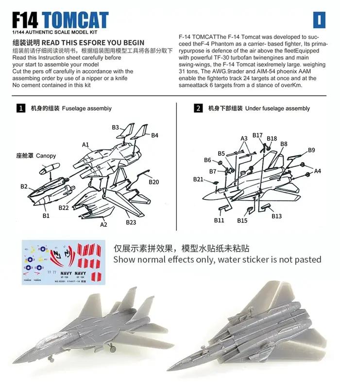 Modèle de chasse 1:144 Fighter Assemblage Avion Militaire Garçon Occasions Spéciales Plastique