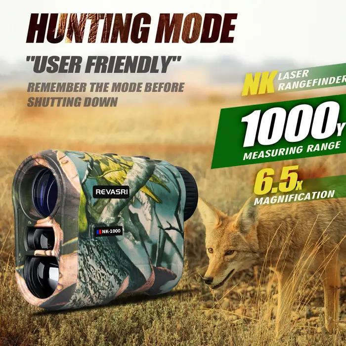 REVASRI 600 1000M télémètre Laser de chasse avec mesure de Distance de hauteur de vitesse d'angle et balayage continu pour la chasse
