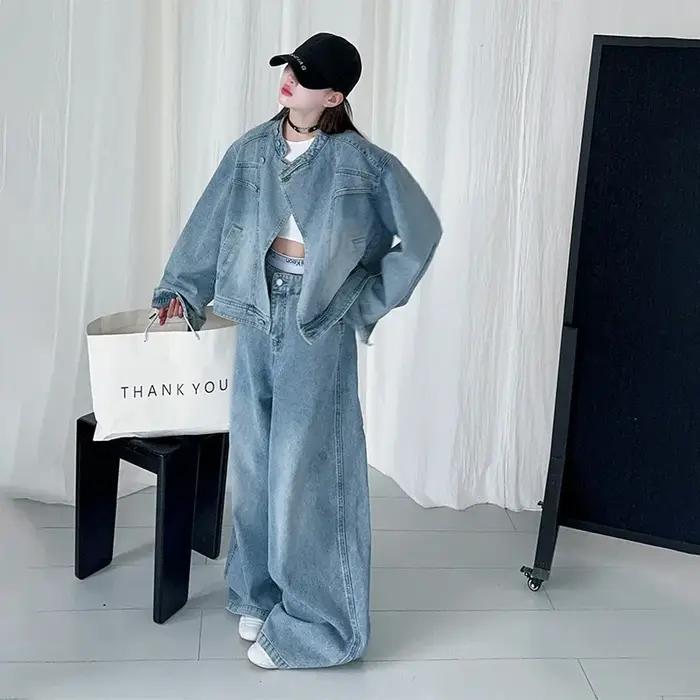 Ensemble de vêtements en Denim pour adolescentes