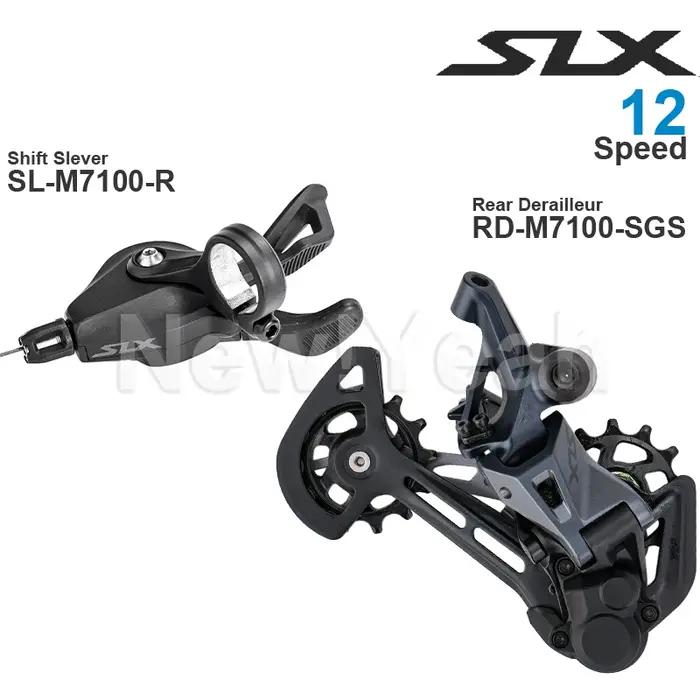 WinterMANO SLX M7100 Groupe 12 Vitesses Shifter SL-M7100-R SL-M7100-IR Dérailleur Arrière RD-M7100-SGS pour VTT Vélo