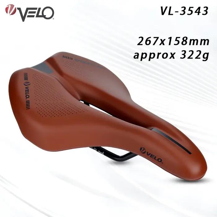 Selle de vélo VELO VL-3543 confortable absorption des chocs creux respirant légère pour VTT et vélos de route occasions spéciales