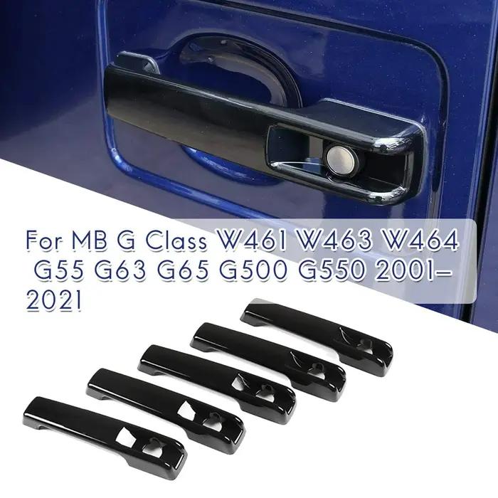 Couvercle de Protection de Poignée de Porte Noire Brillante, Accessoire pour Mercedes Benz Classe G