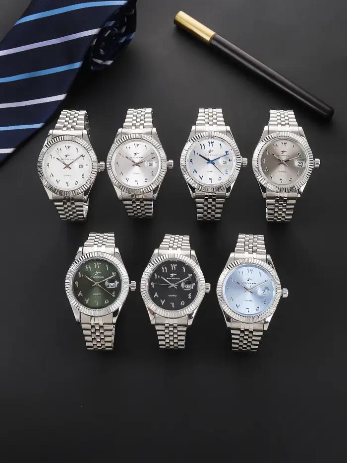 Montre homme luxe casual sport avec date - Bracelet acier inoxydable quartz haut de gamme pour homme