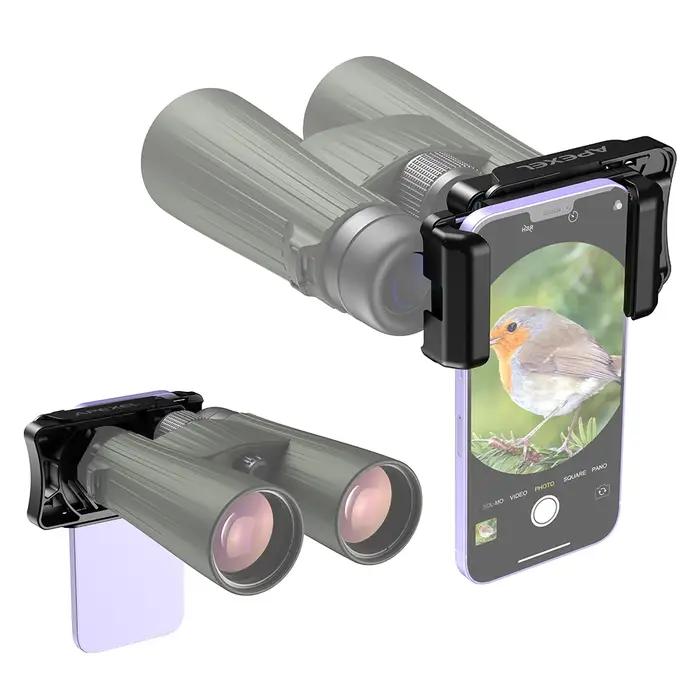 Support téléphone universel APEXEL pour télescopes adaptateur multifonction lunettes astronomiques