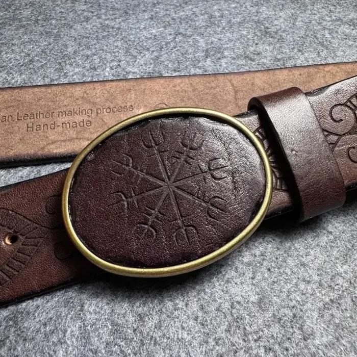 Ceinture en cuir véritable pour hommes
