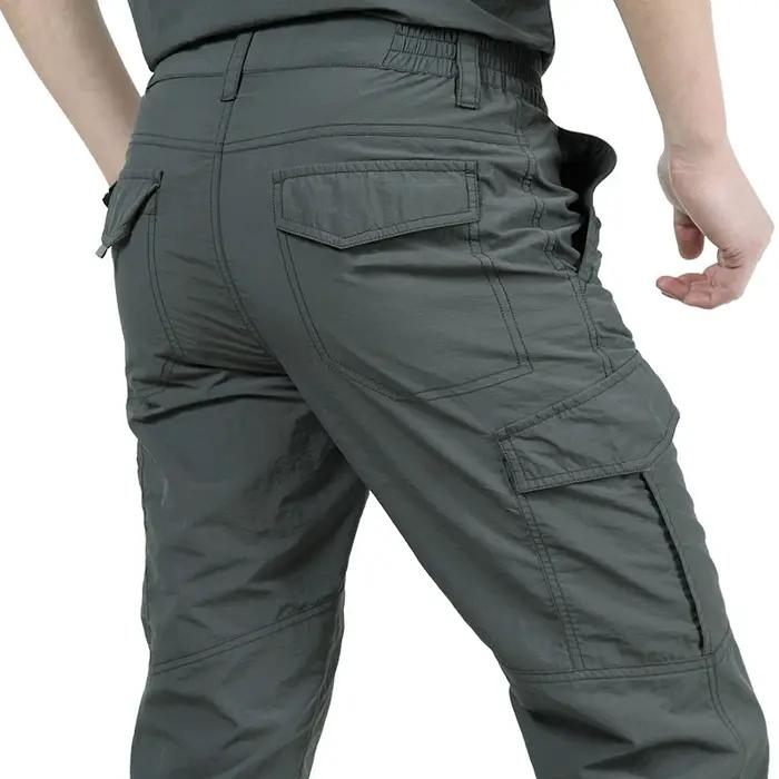 Pantalon militaire chasse homme résistant imperméable multi-poches randonnée travail extérieur cargo tactique