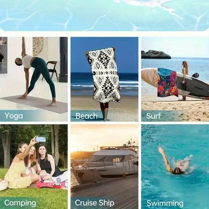 Serviette de plage imprimée bouledogue français