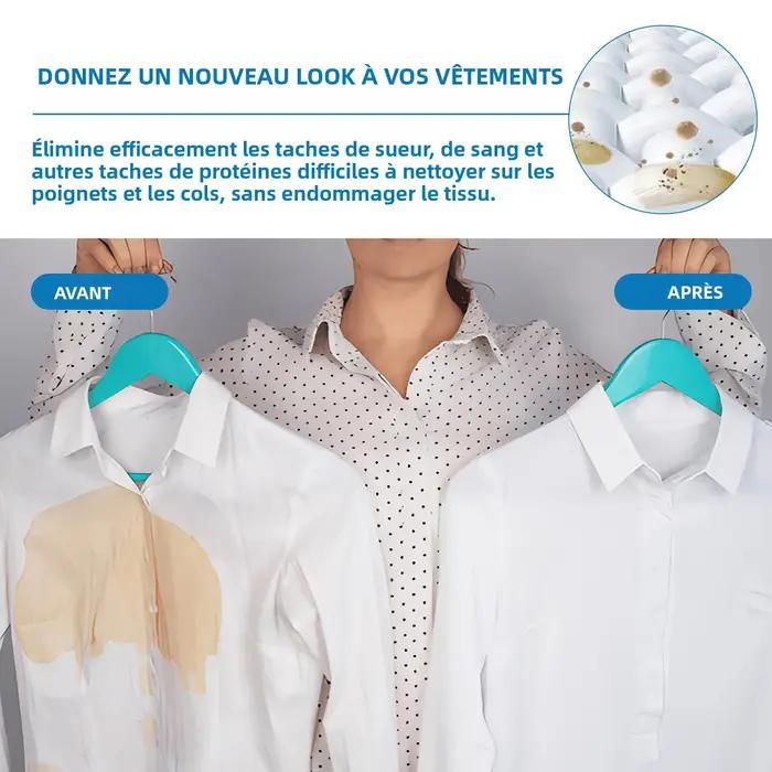 Détachant puissant pour vêtements – Solution de nettoyage à sec pour taches d'huile tenaces et jaunissement