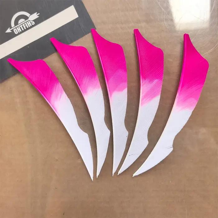 ONTFIHS – plumes de dinde naturelles de 4 pouces, 50 pièces/lot, Fletching de chasse pour bricolage,