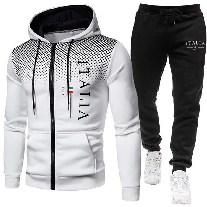 Tenues de sport populaires pour hommes automne/hiver, ensembles de jogging sportifs décontractés urbains, vêtements d'entraînement quotidiens pour hommes