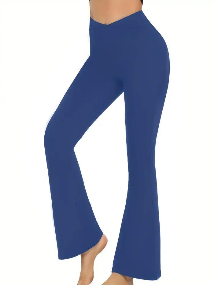 Leggings évasés croisés pour femmes