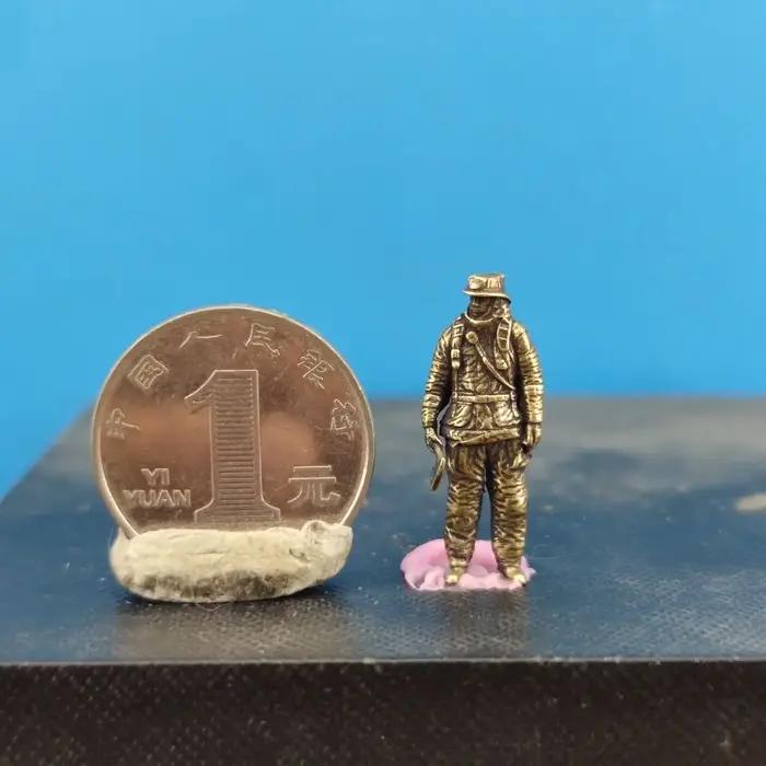 Figurines d'action des forces spéciales de pompier en laiton, armes pour garçons, modèles métallique