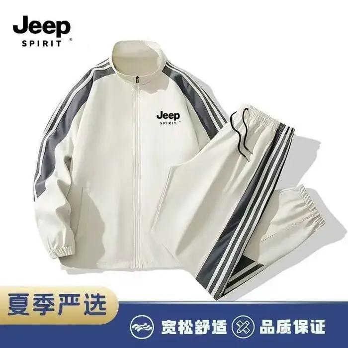 JEEP2026 Nouvel ensemble de vêtements de sport décontractés pour hommes Jeep, veste de sport, ensemb