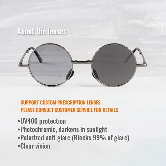 Toketorisme lunettes de soleil photochromiques lunettes polarisées pliables pour la conduite en plei