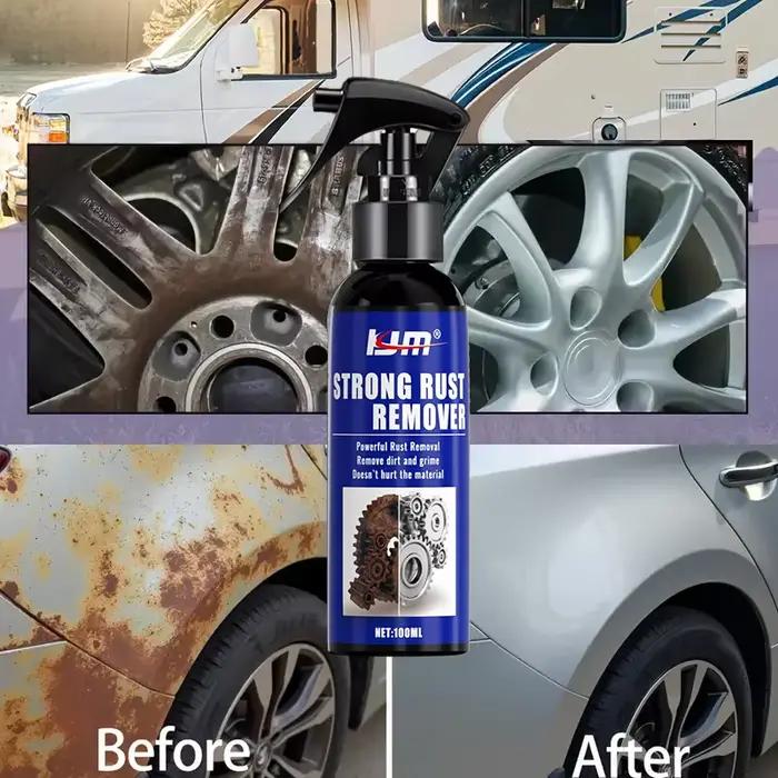 Spray antirouille, désolve la rouille des pneus, protège les jantes et les tambours de frein, idéal pour les surfaces métalliques domestiques, les appareils de cuisine, les soins de la voiture