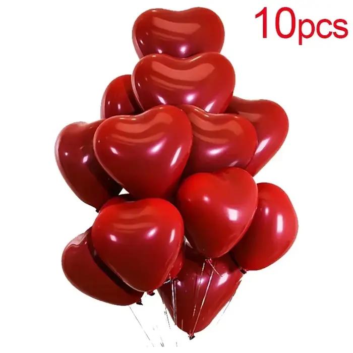 Ballons de Coeur en Aluminium pour Fêtes et Célébrations Spéciales Occasions de Mariage Fiançailles Baptême Révélation du Sexe Anniversaire Fête des Mères