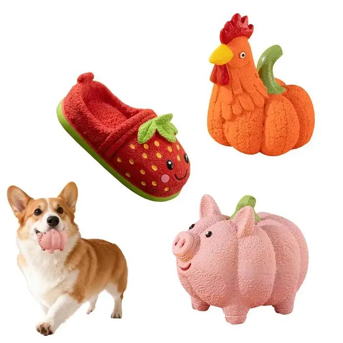 Jouets à mâcher en latex pour chiens agressifs