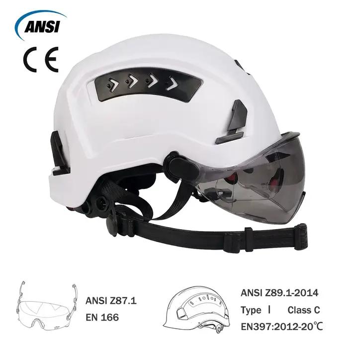 Casque de sécurité STETELLIX avec double visière et protection oreilles pour chantier et extérieur occasions spéciales