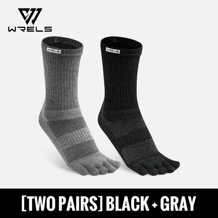 Chaussettes cinq doigts sport chasse WRELS - Support voûte plantaire pour randonnée active