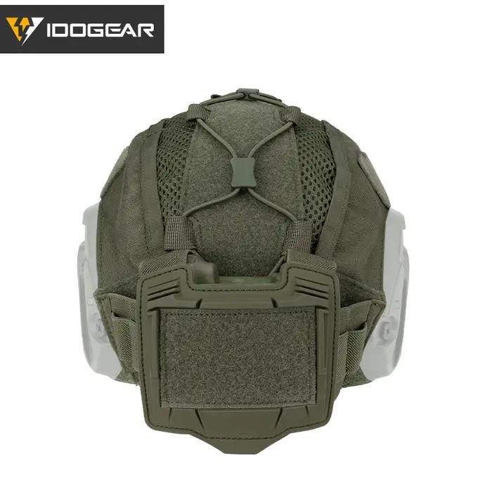 Couvre-casque IDOGEAR chasse maritime avec poche batterie NVG - Accessoire tactique 3812