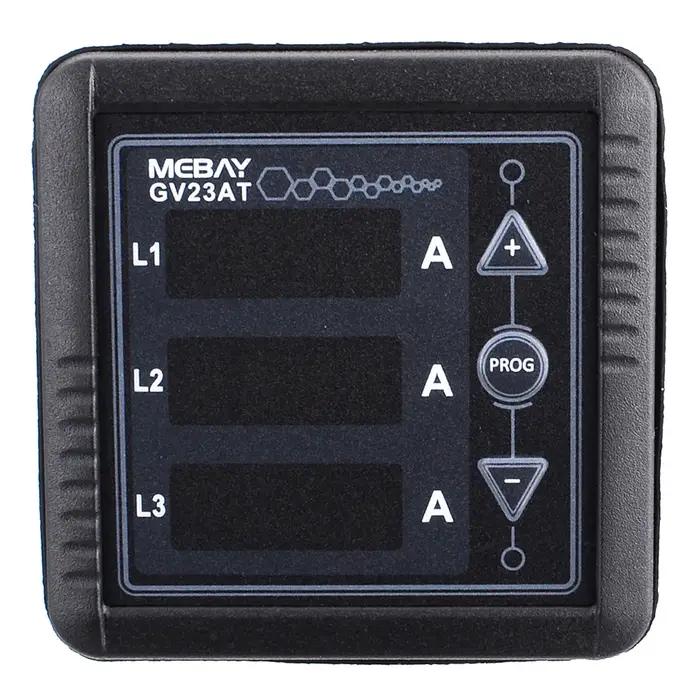 Ampèremètre numérique triphasé 3P AC GV23AT pour techniciens en électrotechnique et ingénieurs, compteur de courant pour générateurs et diagnostics rapides
