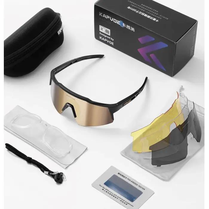 Lunettes de sport polarisées KAPVOE pour vélo route
