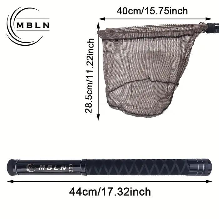 MBLN 3M Épuisette de pêche à la carpe ultra-légère en fibre de carbone télescopique