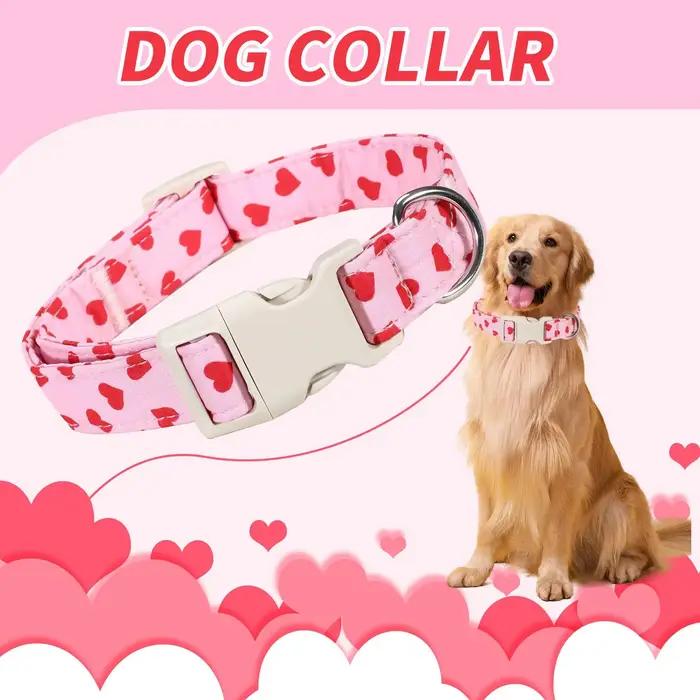 Collier pour chien avec motif cœur anti-perte, réglable et confortable, pour chiens de petite, moyenne et grande taille, accessoires pour animaux de compagnie
