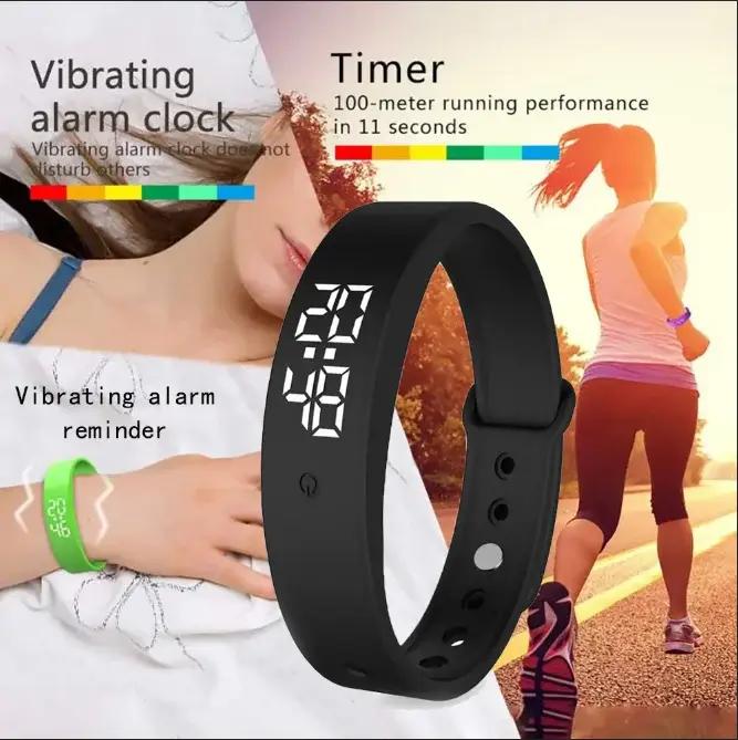 Bracelet connecté intelligent LED - Smartband surveillance température corporelle étanche