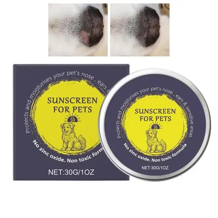 Baume de Protection solaire pour le nez et l'animal de compagnie 30g soins de la peau pour chiens chats chevaux occasions spéciales randonnée voyage