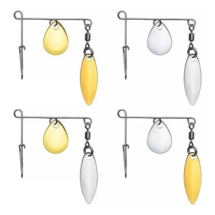 Bazooka leurre de pêche Spinners cuillère appât Wobblers tête de gabarits coulée bar brochet