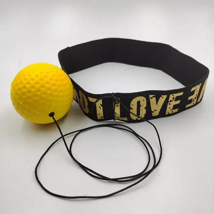 Ballon de vitesse de boxe à fixation sur tête en PU, pour entraînement de combat MMA Muay Thai, réfl