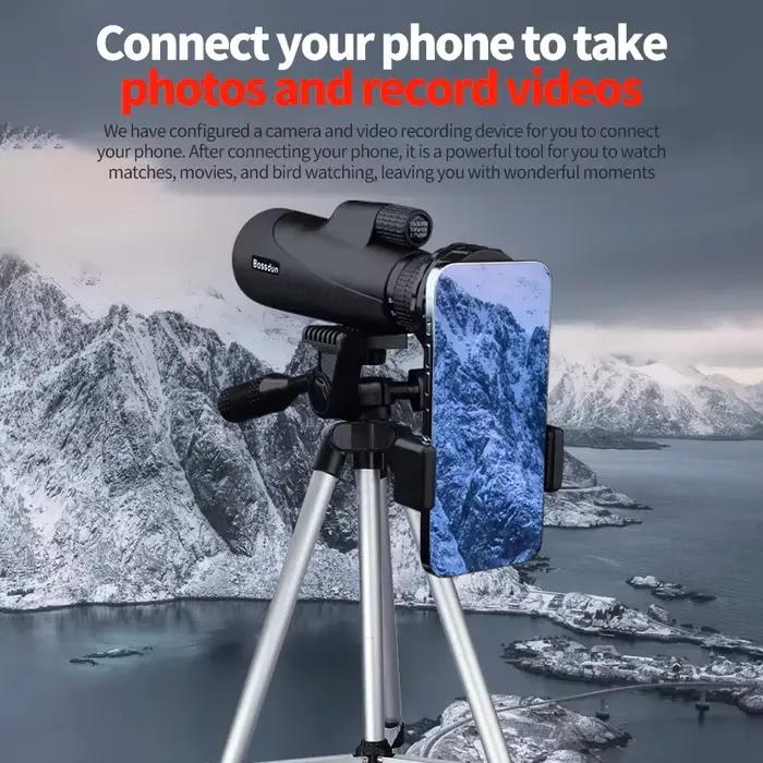 Monoculaire zoom 10-30x50mm avec prisme BAK4 longue portée scope chasse camping randonnée aventure extérieure