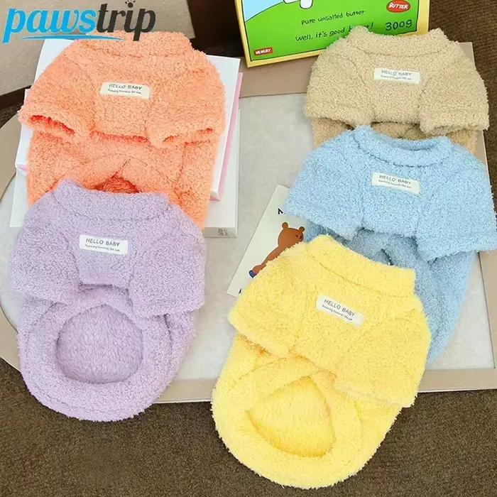 Pull en fleece pour petits chiens hiver chaud élégant pour chiots et teckels occasions spéciales