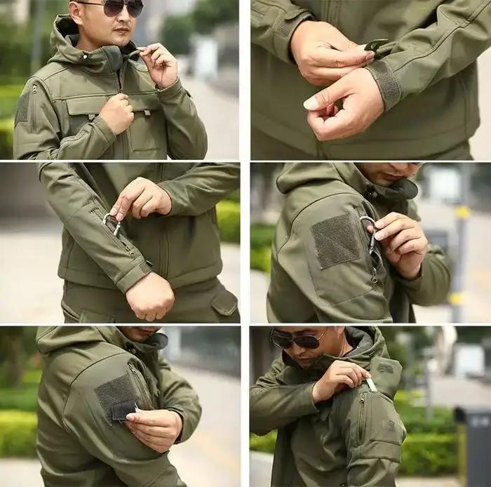 Vestes imperméables en polaire pour hommes, tactiques militaires, hiver et automne, sport, randonnée