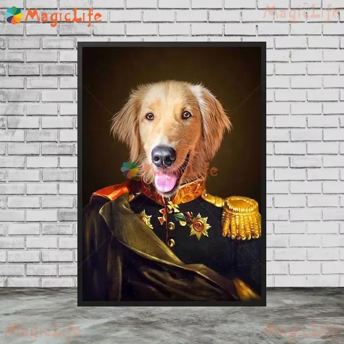 Art mural d'animaux de compagnie impression sur toile moderne sans cadre pour décoration intérieure cadeau occassionnels spéciales