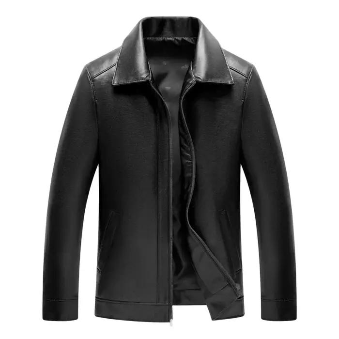 Vestes d'affaires en cuir pour hommes