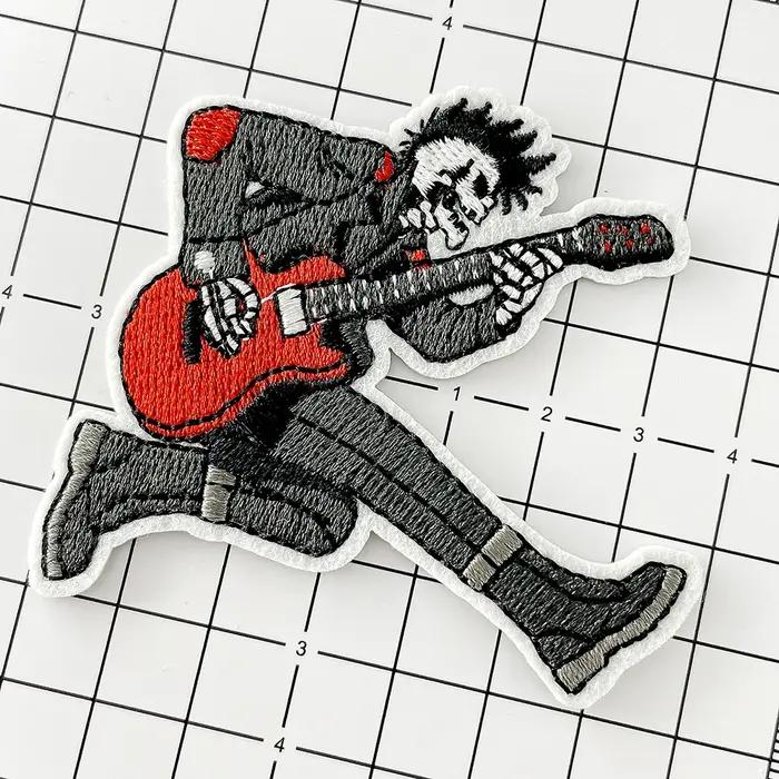 Patchs rock punk et badges hippies en tissu non tissé brodés facilement applicables pour vêtements et accessoires occasions spéciales