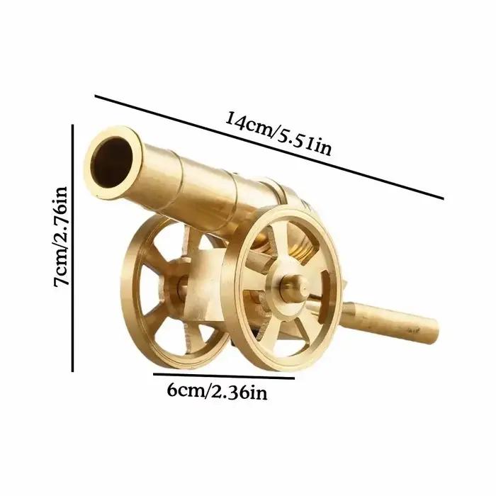 Mini Canon Napoléon en acier inoxydable élégant pour la décoration intérieure et collection d'objets militaires pour Noël