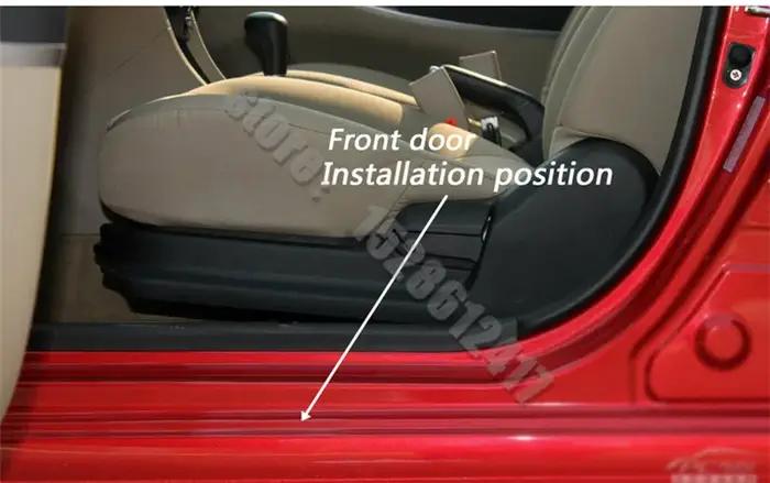 Autocollant en acier inoxydable pour Dacia Sandero 2 Stepway 2013 – 2023, couvercle de porte de voit